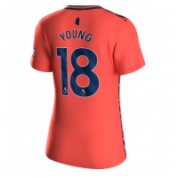 Camiseta Everton Ashley Young #18 Segunda Equipación Replica 2023-24 para mujer mangas cortas